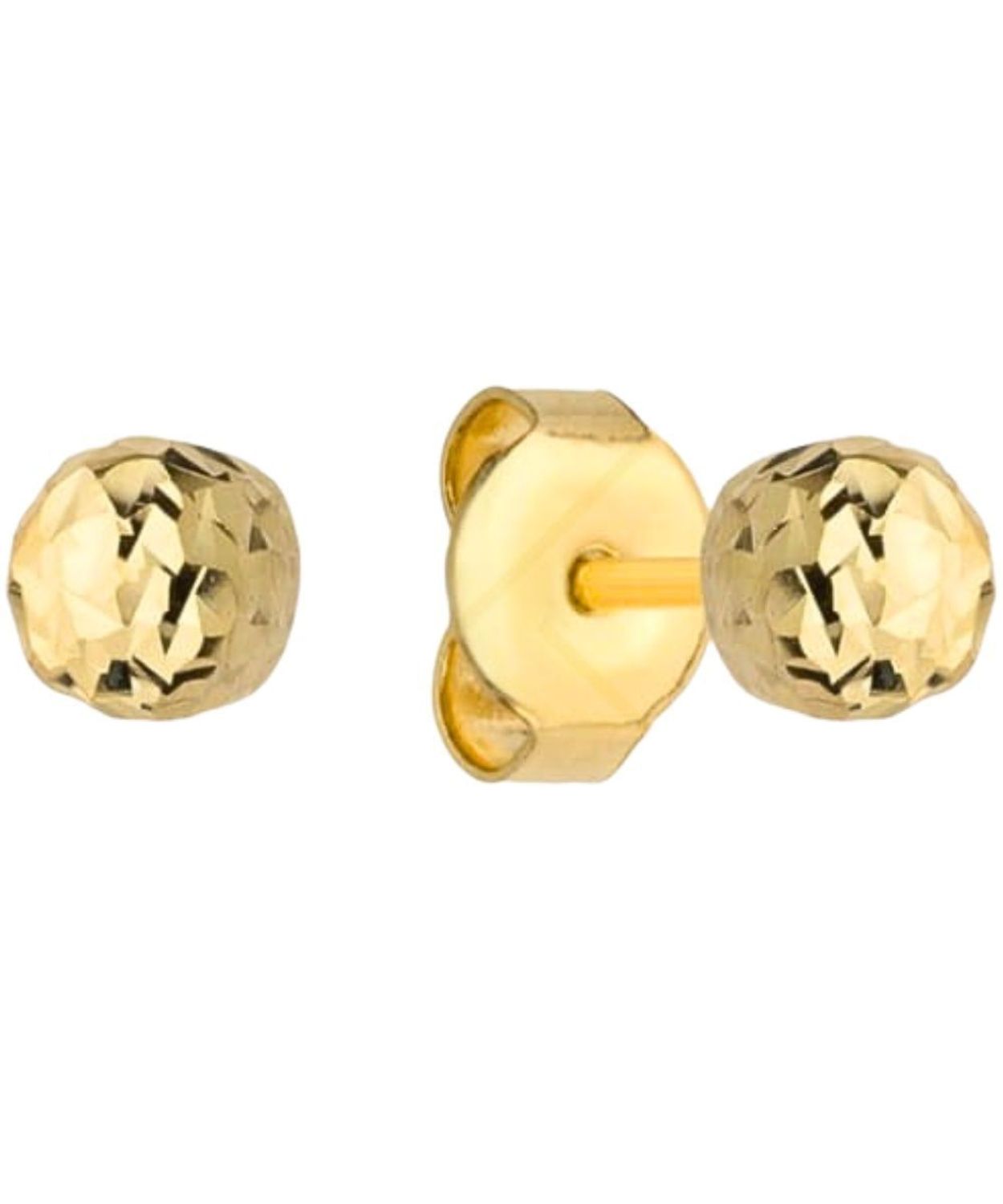 Złote kolczyki kulki 3 mm 333 żółte złoto sztyft unisex.jpg